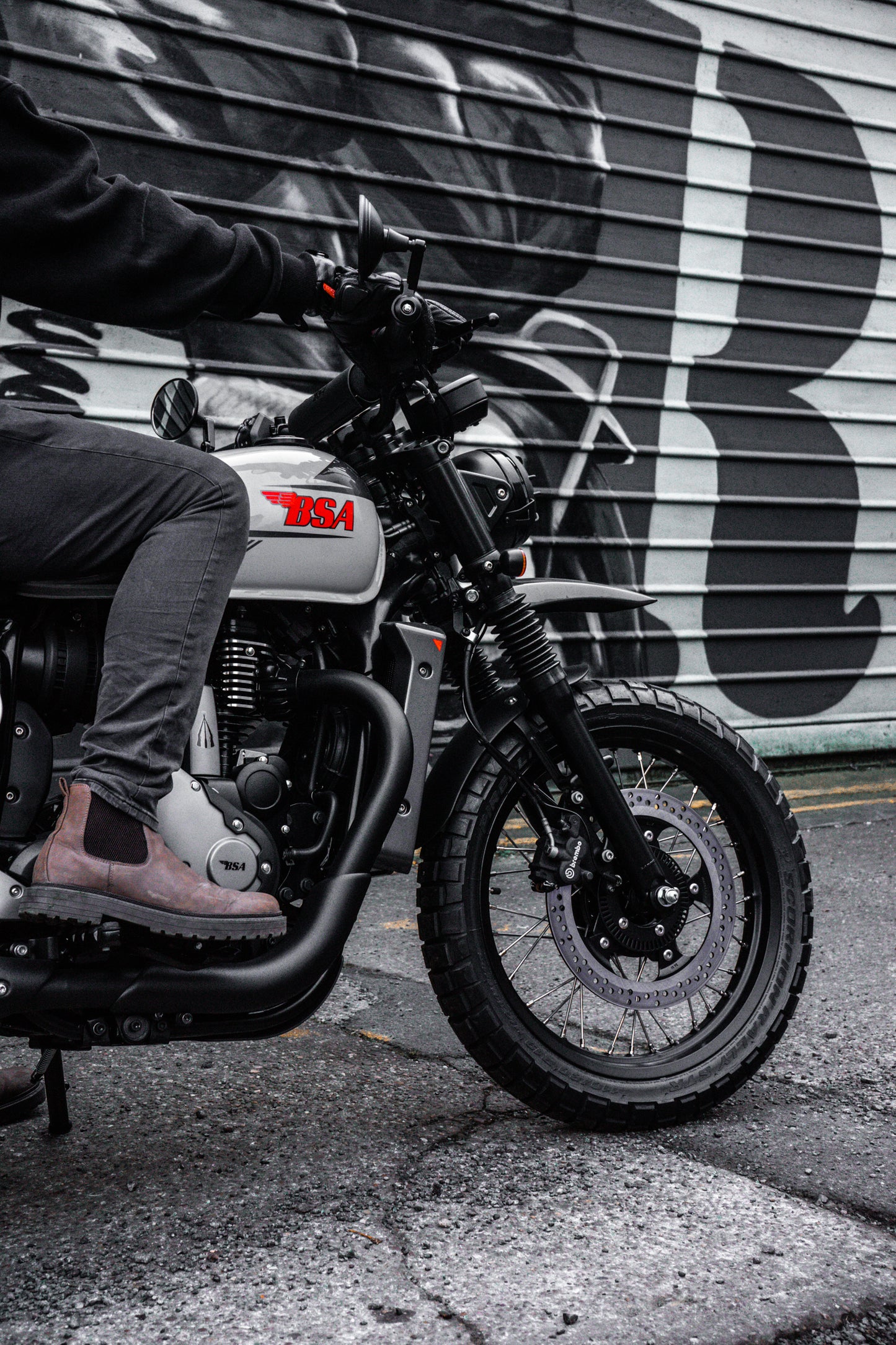 Pre-Order 2025 BSA B65 Scrambler in Striking Silver – Classic Style Meets Modern Adventure