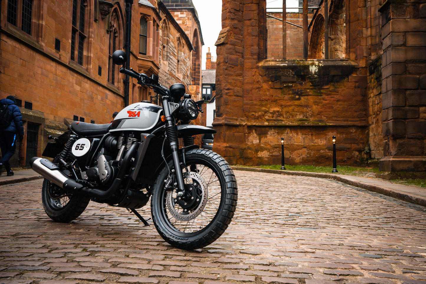 Pre-Order 2025 BSA B65 Scrambler in Striking Silver – Classic Style Meets Modern Adventure