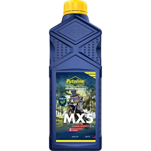 Putoline MX5 Synthetic 2-Stroke Off-Road Oil – High-Performance Lubrication for Motocross & Enduro
