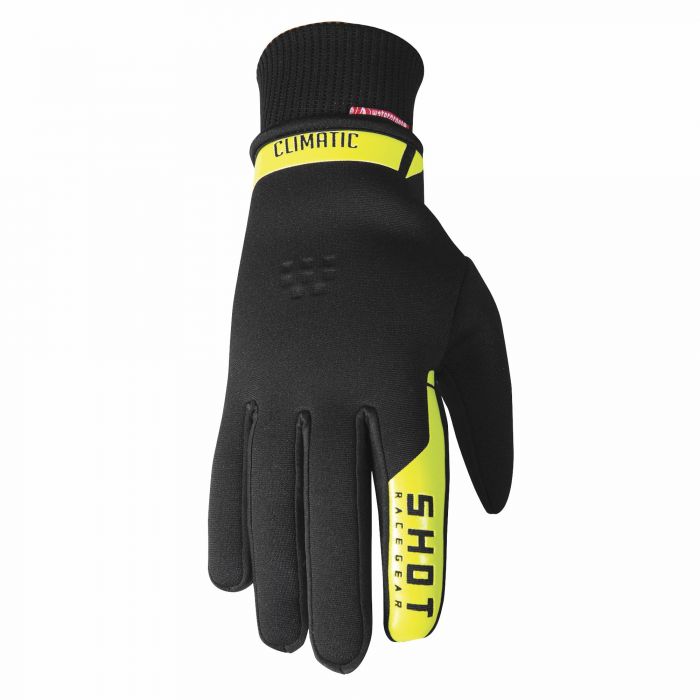 Shot Climatic 2.0 Waterproof MX Gloves Black Neon Yellow