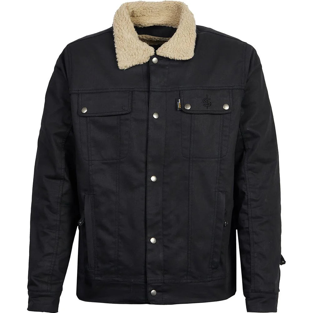 Spada Temper Trucker CE Motorcycle Jacket – Cordura Denim with Sherpa Lining