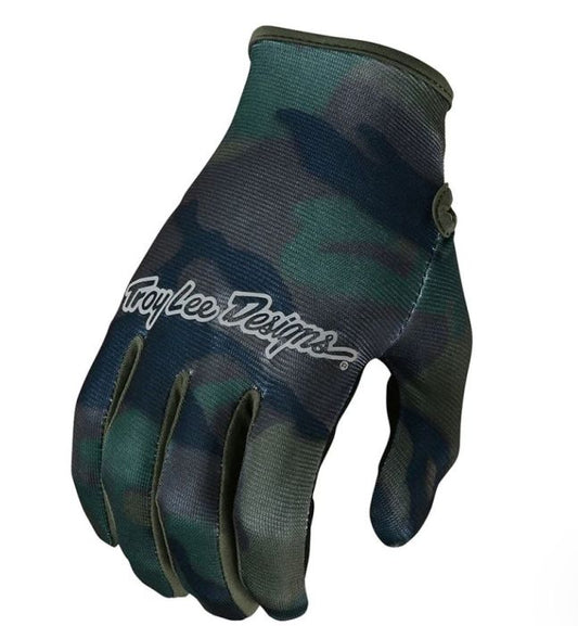 Troy Lee Designs Flowline Gloves Brushed Camo Army