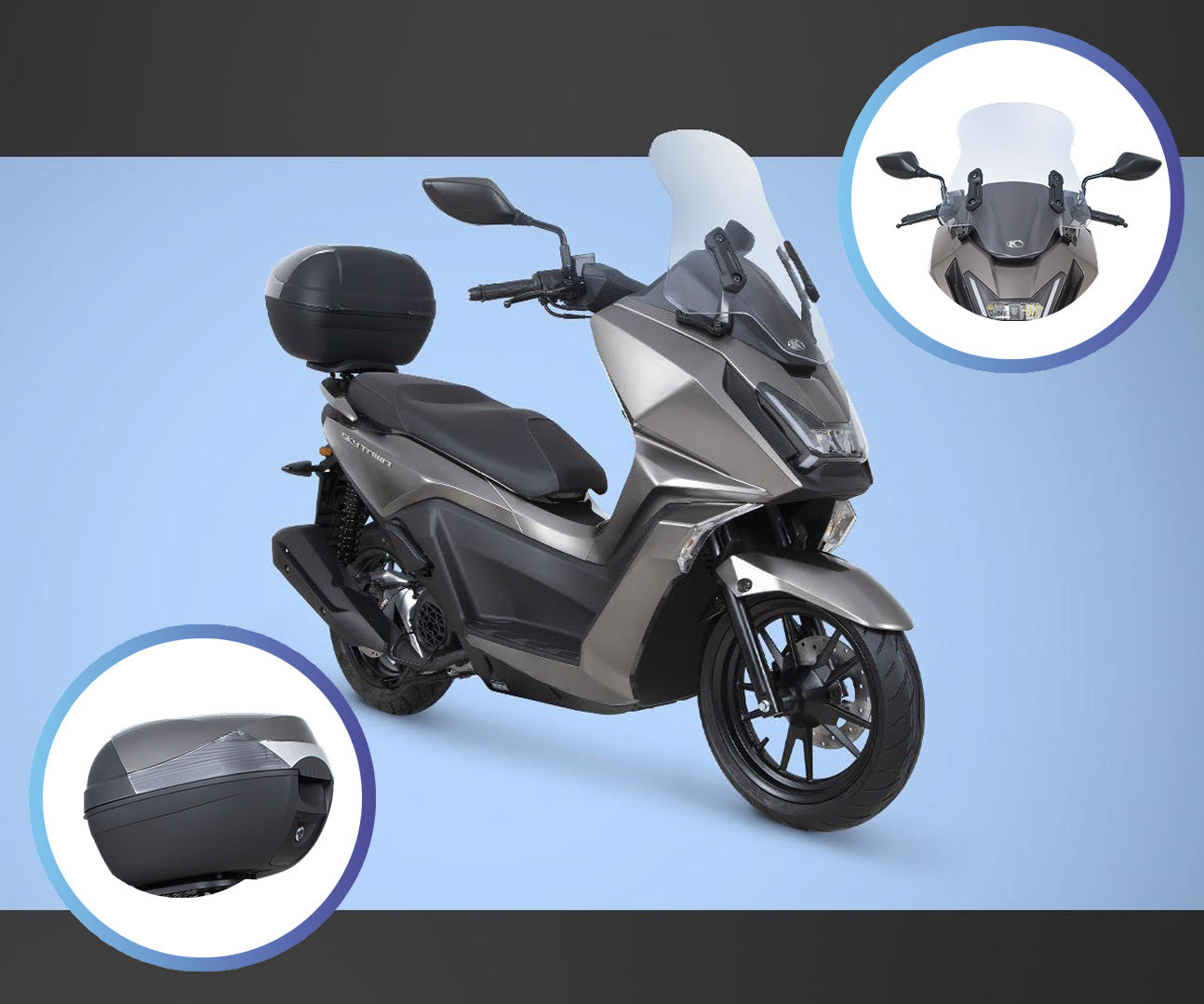 Kymco Sky Town 125 - Blue - £2854
