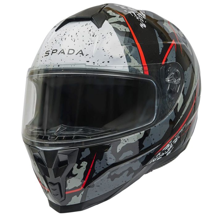 Spada Raiden 2 Meisai Red Motorcycle Helmet – ECE 22.06 Certified