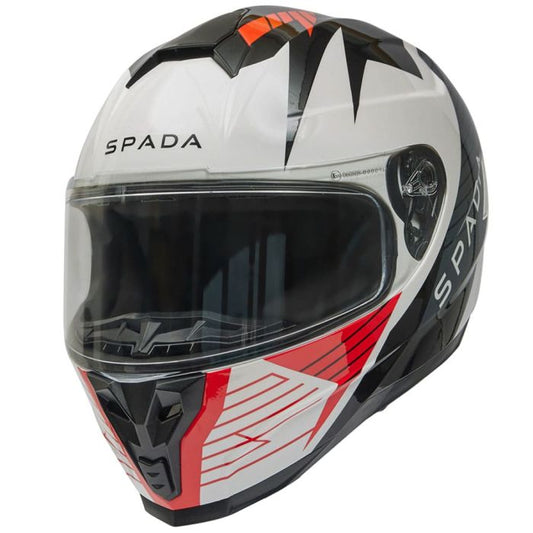 Spada Raiden 2 Thunder Black/White/Red Motorcycle Helmet – ECE 22.06