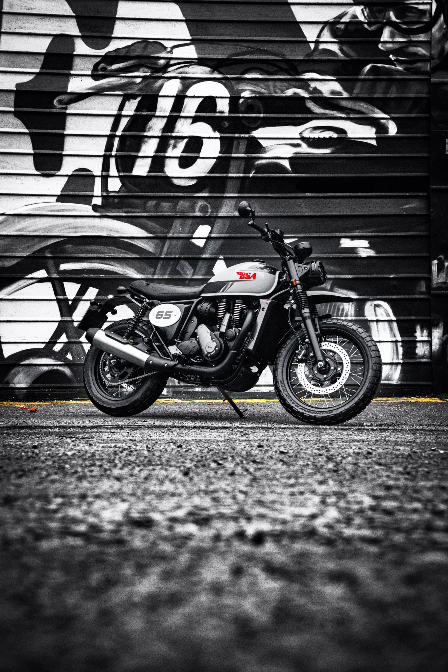 Pre-Order 2025 BSA B65 Scrambler in Striking Silver – Classic Style Meets Modern Adventure